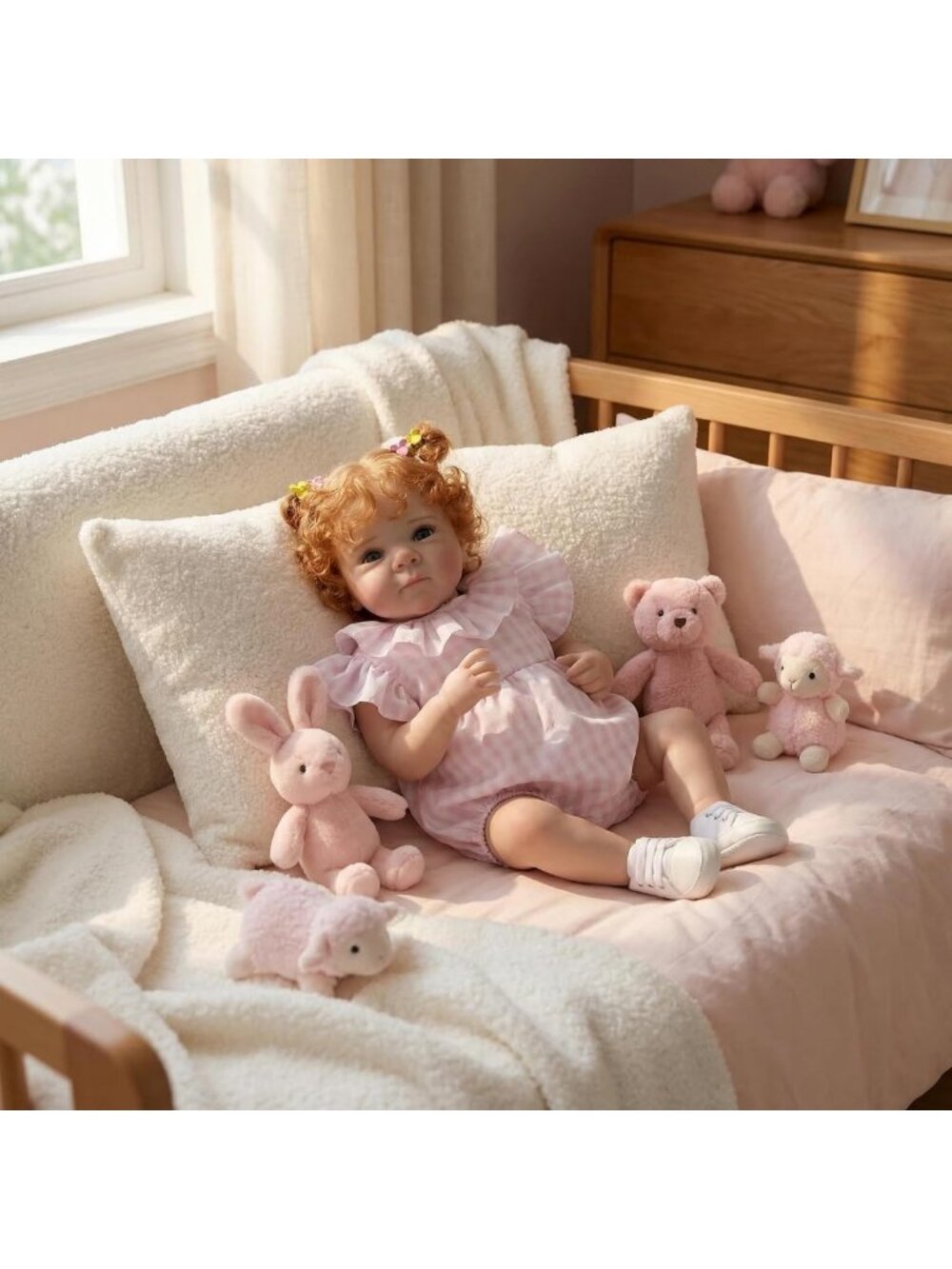 Lifelike 18-Inch Full Body Reborn Baby Doll - Realistic Silicone Toy Gift for - Picture 8 of 8